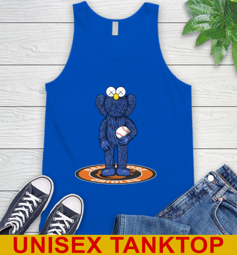 MLB Baseball Baltimore Orioles Kaws Bff Blue Figure Shirt Tank Top 5