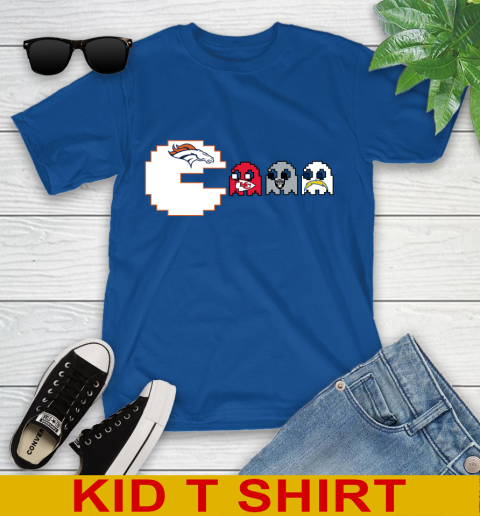 Denver Broncos NFL Football Pac Man Champion Youth T-Shirt 9