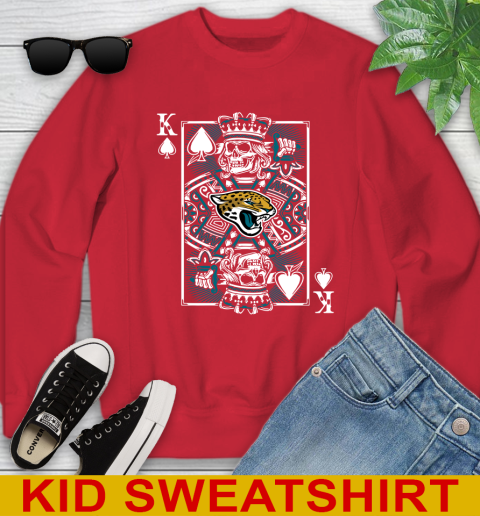 Jacksonville Jaguars NFL Football The King Of Spades Death Cards Shirt Youth Sweatshirt 7