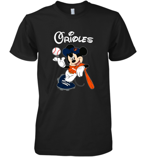 Baseball Mickey Team Baltimore Orioles Premium Men's T-Shirt