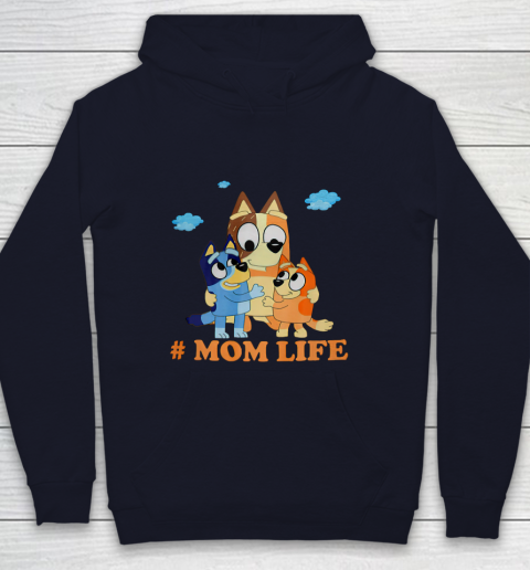 I Love Mom Blueys Love Parents Day #Momlife Youth Hoodie 2