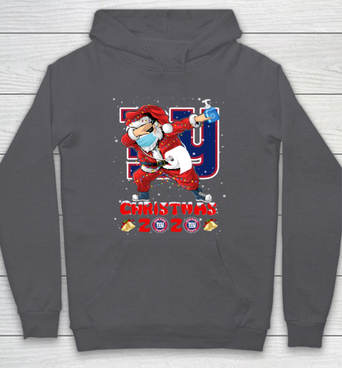 New York Giants Funny Santa Claus Dabbing Christmas 2020 NFL Hoodie 4
