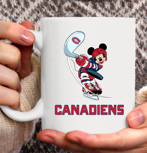NHL Hockey Montreal Canadiens Cheerful Mickey Mouse Shirt Ceramic Mug 11oz 2