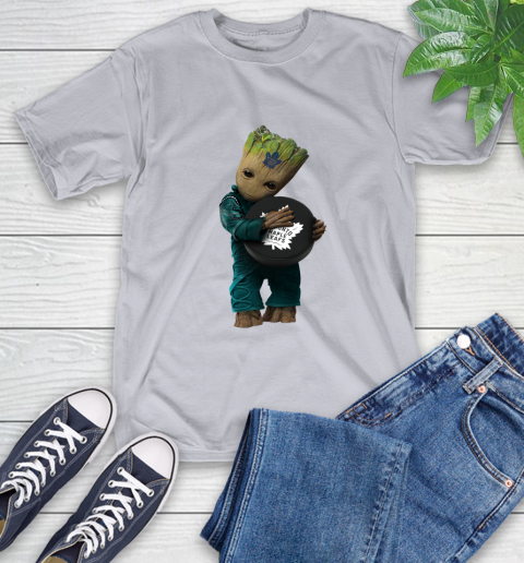 NHL Groot Guardians Of The Galaxy Hockey Sports Toronto Maple Leafs T-Shirt 6