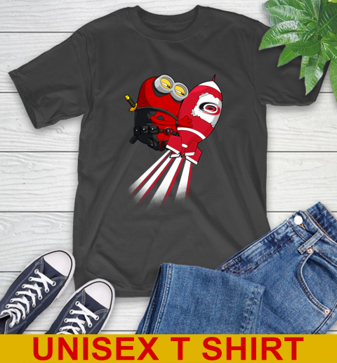 NHL Hockey Carolina Hurricanes Deadpool Minion Marvel Shirt T-Shirt