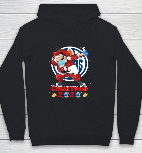 Edmonton Oilers Funny Santa Claus Dabbing Christmas 2020 NHL Youth Hoodie