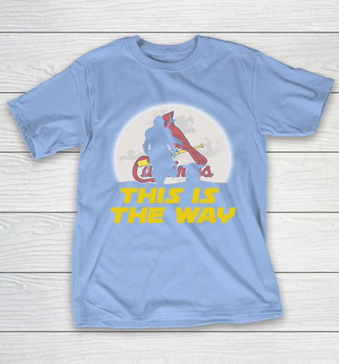 St.Louis Cardinals MLB Baseball Star Wars Yoda And Mandalorian This Is The Way T-Shirt 10