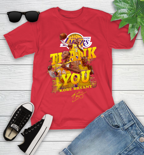 Great Thank you Kobe Bryant Los Angeles Lakers signature shirt 104