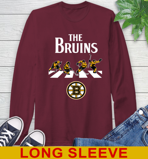 NHL Hockey Boston Bruins The Beatles Rock Band Shirt Long Sleeve T-Shirt 7