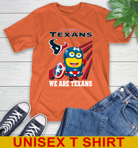 NFL Football Houston Texans Captain America Marvel Avengers Minion Shirt T-Shirt 4