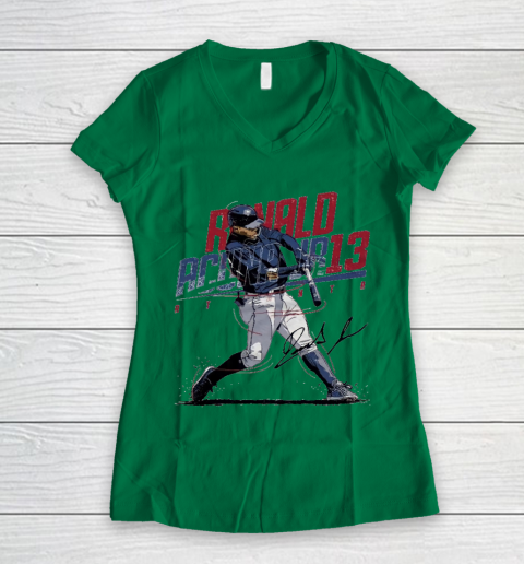 Ronald Acuna Jr 13 Women's V-Neck T-Shirt 3
