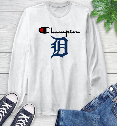 MLB Baseball Detroit Tigers Champion Shirt Long Sleeve T-Shirt