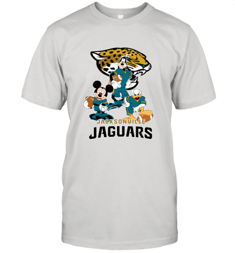 Mickey Donald Goofy The Three Jacksonville Jaguars Football Unisex Jersey Tee