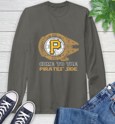 MLB Come To The Pittsburgh Pirates Side Star Wars Baseball Sports Long Sleeve T-Shirt 9