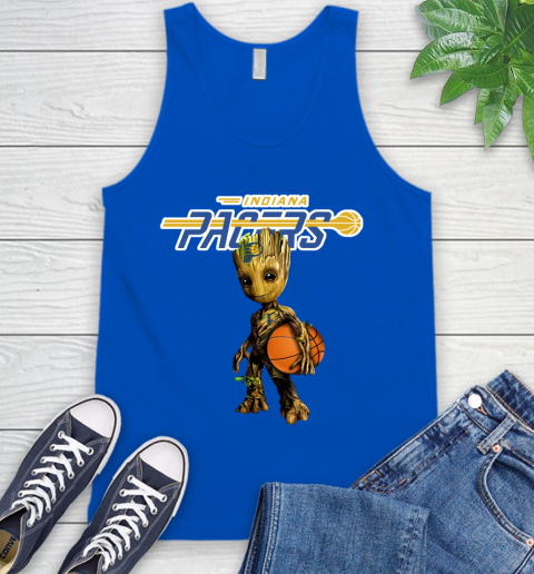 Indiana Pacers NBA Basketball Groot Marvel Guardians Of The Galaxy Tank Top 5