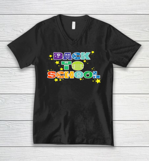 Back to School Teachers and Students funny Back to School V-Neck T-Shirt