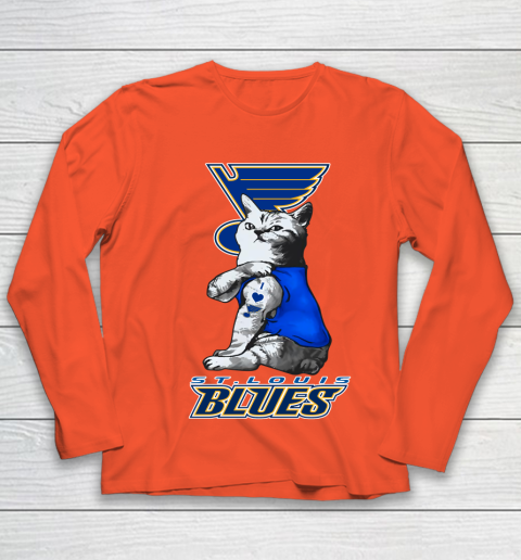 NHL My Cat Loves St.Louis Blues Hockey Youth Long Sleeve 3