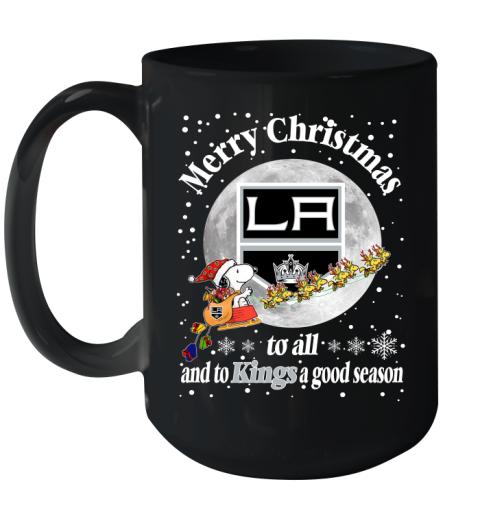 Los Angeles Kings Merry Christmas To All And To Kings A Good Season NHL Hockey Sports Ceramic Mug 15oz