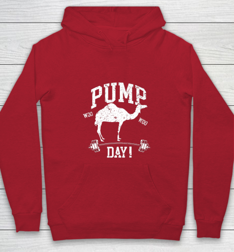 Funny Pump Day Hump Day Camel Weight Lifting Training Gym Youth Hoodie - Image 8