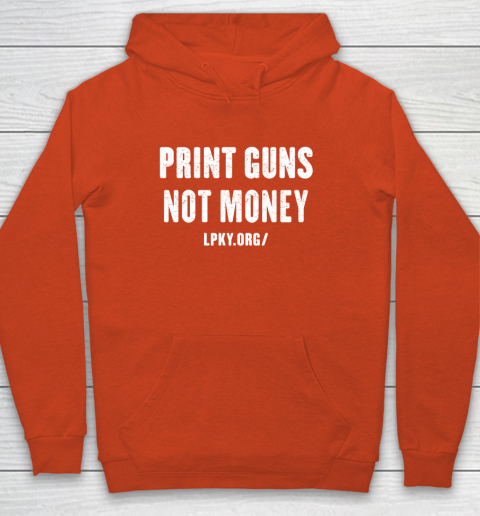 Print guns not money shirt Youth Hoodie 3