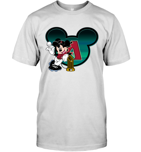 MLB Arizona Diamondbacks The Commissioner's Trophy Mickey Mouse Disney Baseball T Shirt MLB Arizona Diamondbacks The Commissioner's Trophy Mickey Mouse Disney Baseball T Shirt