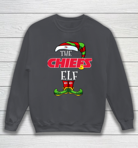 Kansas City Chiefs Christmas ELF Funny NFL Sweatshirt 4