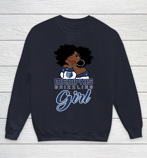 Memphis Grizzlies Girl NBA Youth Sweatshirt 3