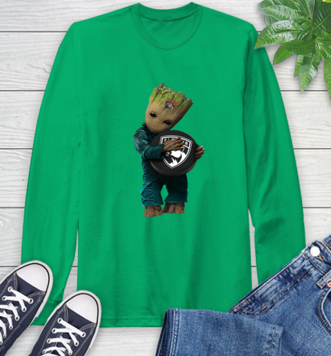 NHL Groot Guardians Of The Galaxy Hockey Sports Florida Panthers Long Sleeve T-Shirt 7