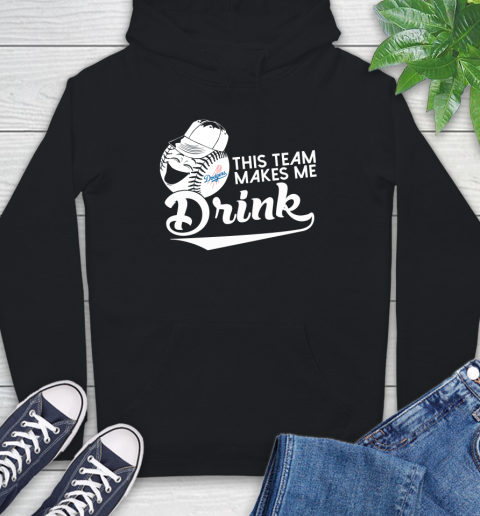 Los Angeles Dodgers MLB Baseball This Team Makes Me Drink Adoring Fan Hoodie