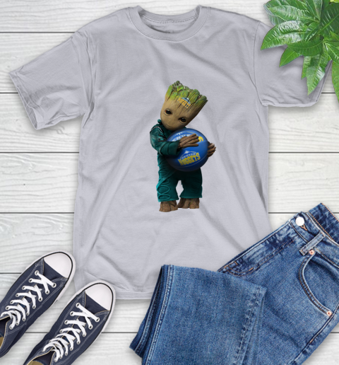NBA Groot Guardians Of The Galaxy Basketball Sports Denver Nuggets T-Shirt 6