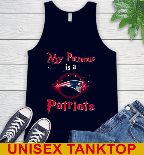 NFL Football Harry Potter My Patronus Is A New England Patriots Tank Top 2