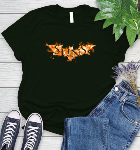 NBA Phoenix Suns Batman Logo DC Basketball Sports Shirt Women's T-Shirt 6