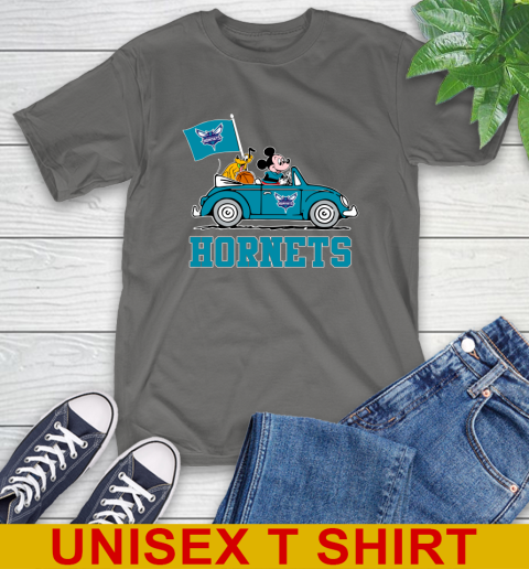 NBA Basketball Charlotte Hornets Pluto Mickey Driving Disney Shirt T-Shirt 8