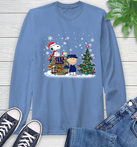 NFL New York Giants Snoopy Charlie Brown Christmas Football Super Bowl Sports Long Sleeve T-Shirt 12