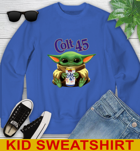 Star Wars Baby Yoda Hugs Colt 45 Beer Shirt 119