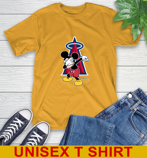 Los Angeles Angels MLB Baseball Dabbing Mickey Disney Sports T-Shirt 3