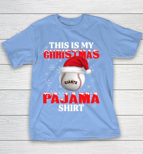 San Francisco Giants This Is My Christmas Pajama Shirt MLB Youth T-Shirt 8