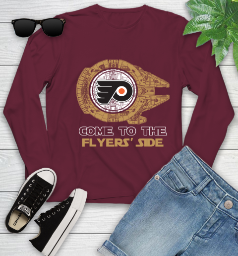 NHL Come To The Philadelphia Flyers Wars Hockey Sports Youth Long Sleeve 6