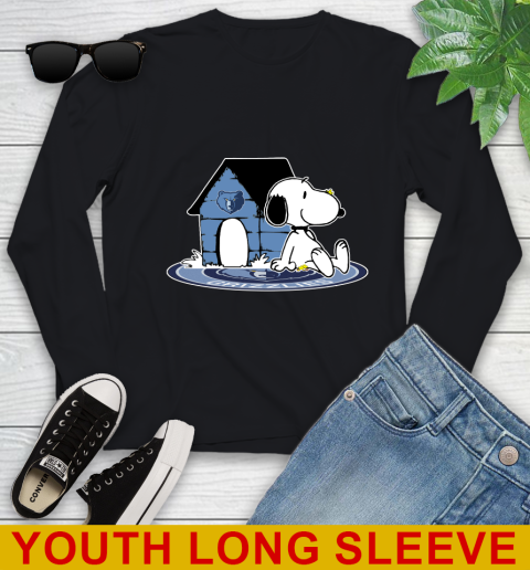 NBA Basketball Memphis Grizzlies Snoopy The Peanuts Movie Shirt Youth Long Sleeve 2