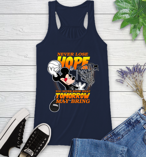 Brooklyn Nets NBA Basketball Mickey Disney Never Lose Hope Racerback Tank 10