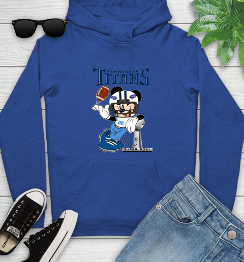 NFL Tennessee Titans Mickey Mouse Disney Super Bowl Football T Shirt Youth Hoodie 9
