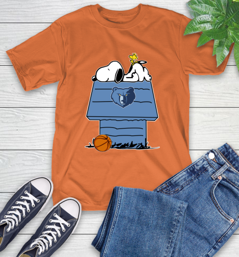 Memphis Grizzlies NBA Basketball Snoopy Woodstock The Peanuts Movie T-Shirt 5