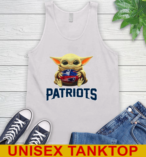 NFL Football New England Patriots Baby Yoda Star Wars Shirt Tank Top