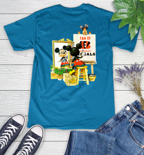 NFL Football Cincinnati Bengals Mickey Drawing Shirt 76