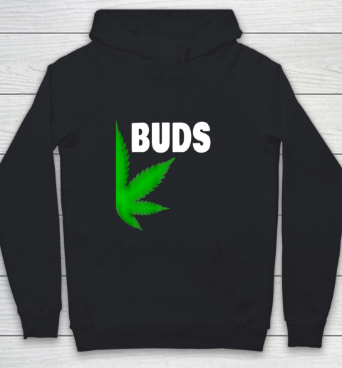 Best Buds Couples Matching BFF Marijuana Leaf Weed Buds Youth Hoodie