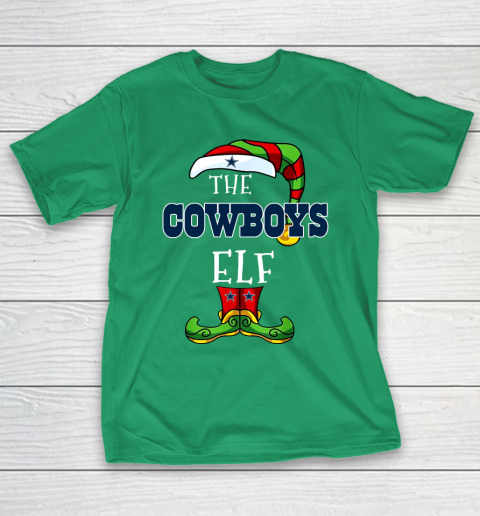 Dallas Cowboys Christmas ELF Funny NFL T-Shirt 15