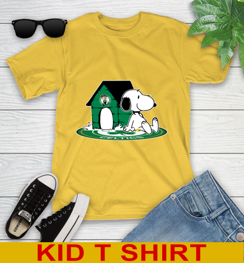 NBA Basketball Boston Celtics Snoopy The Peanuts Movie Shirt Youth T-Shirt 8