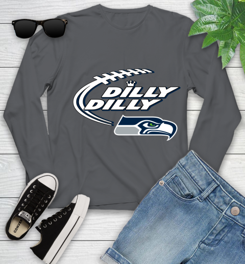 NFL Seattle Seahawks Dilly Dilly Football Sports Youth Long Sleeve 8