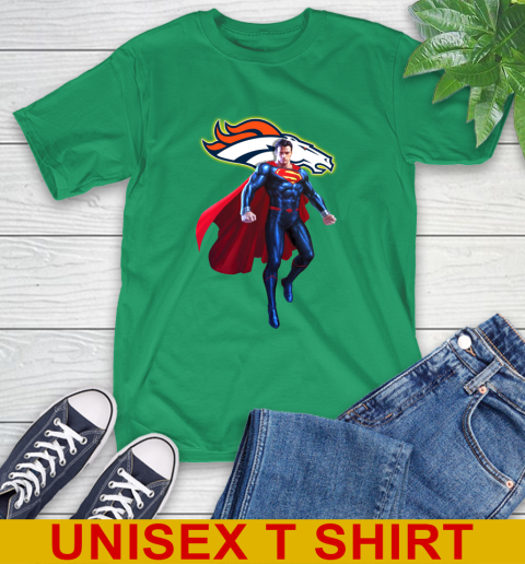 NFL Superman DC Sports Football Denver Broncos T-Shirt 7