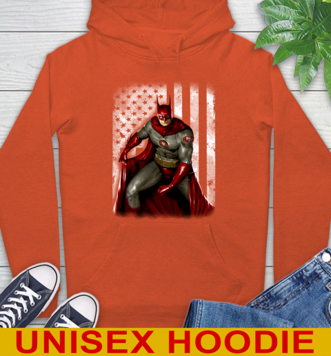 San Francisco 49ers NFL Football Batman DC American Flag Shirt Hoodie 4